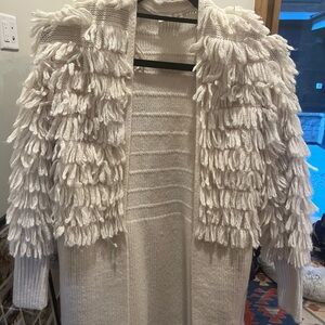 GAP Cream Textured Cardigan